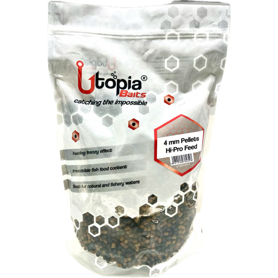 Utopia Baits Pelete - Hi-Pro Feed 4mm 1kg